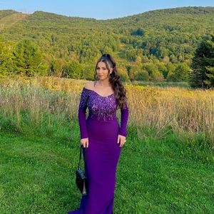 Purple Pamella Roland Gown